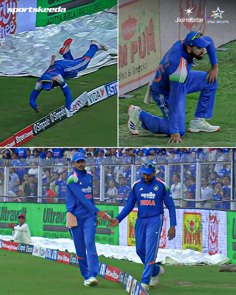 Sportskeeda's tweet photo. WHAT A FANTASTIC STOP FROM HITMAN! 🇮🇳💪

At 39, Rohit Sharma puts in a 200% effort in the field and saves certain runs for India! 🔥🥶

#INDvWI #ODIs #Cricket #Sportskeeda https://t.co/aXTajUkMLu