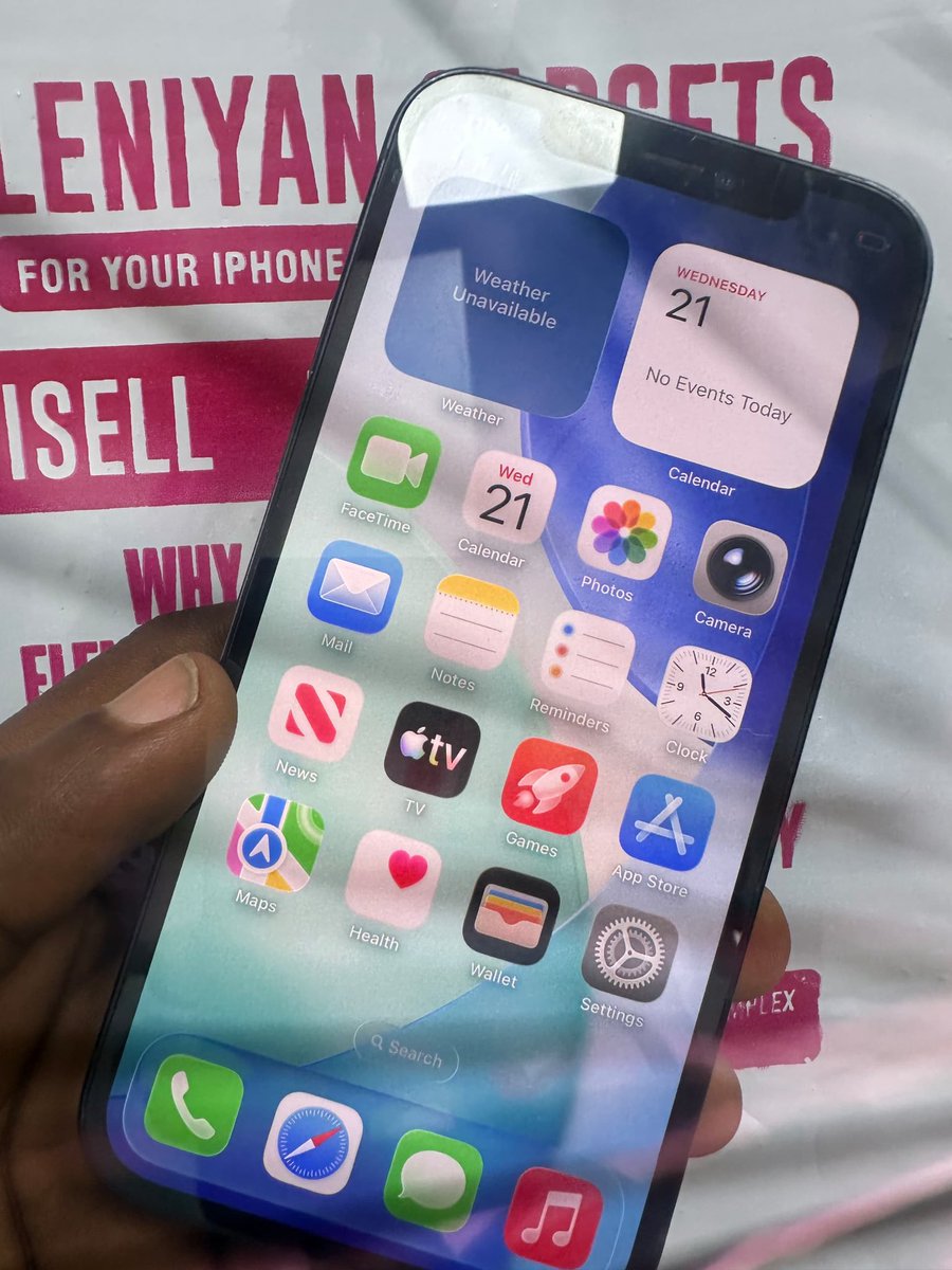 Bigwavee00's tweet photo. GRADE  UK-USED IPHONE 12

64GB | Physical SIM + eSIM | 87% BH
Face ID ✅ | True Tone ✅ | Factory Unlocked 🔓

₦240,000 — 

Clean deal. Ready to go.
DM to secure yours. 🚚📦 https://t.co/fPW2jAgoDQ
