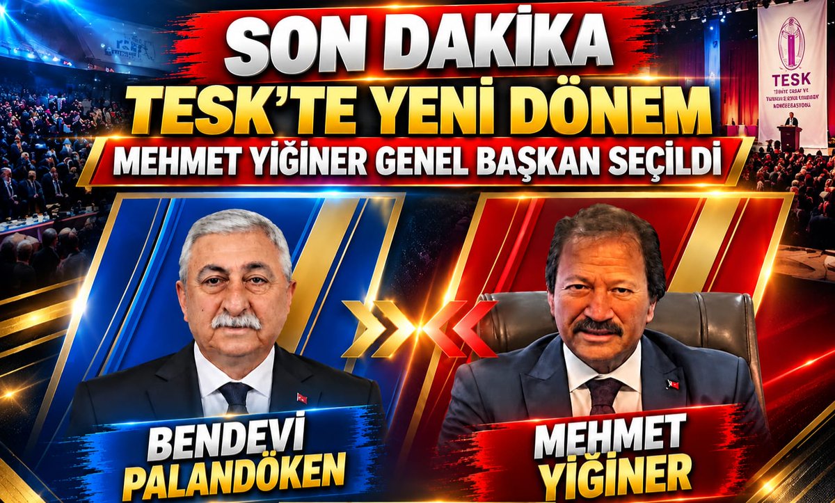 serhathaber's tweet photo. SON DAKİKA: TESK’TE YENİ DÖNEM! MEHMET YİĞİNER GENEL BAŞKAN SEÇİLDİ
https://t.co/Zi5Hmu07f6
#tsek #seçim #nkara https://t.co/CdElPMXymG
