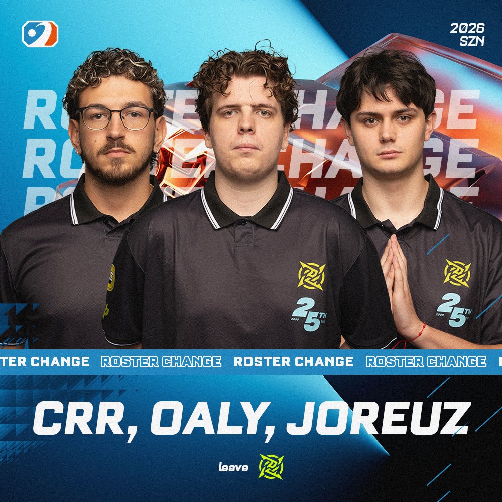 RLEsports's tweet photo. 🚨 Crr, Oaly and Joreuz leave @NIP_RL https://t.co/Sw0paZUhlc