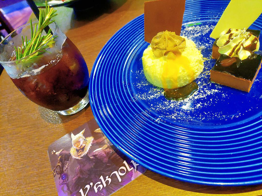 minowaitachi's tweet photo. こんばんは、なみです🌊☀

この間秋葉原のファイナルファンタジーのコラボカフェに行ってきました✨️
内装もこだわっててお料理も美味しかったです🍴

東京は35日？連続の雨ですが今日も元気にお待ちしております💪✨️ https://t.co/0Z7U7h56na