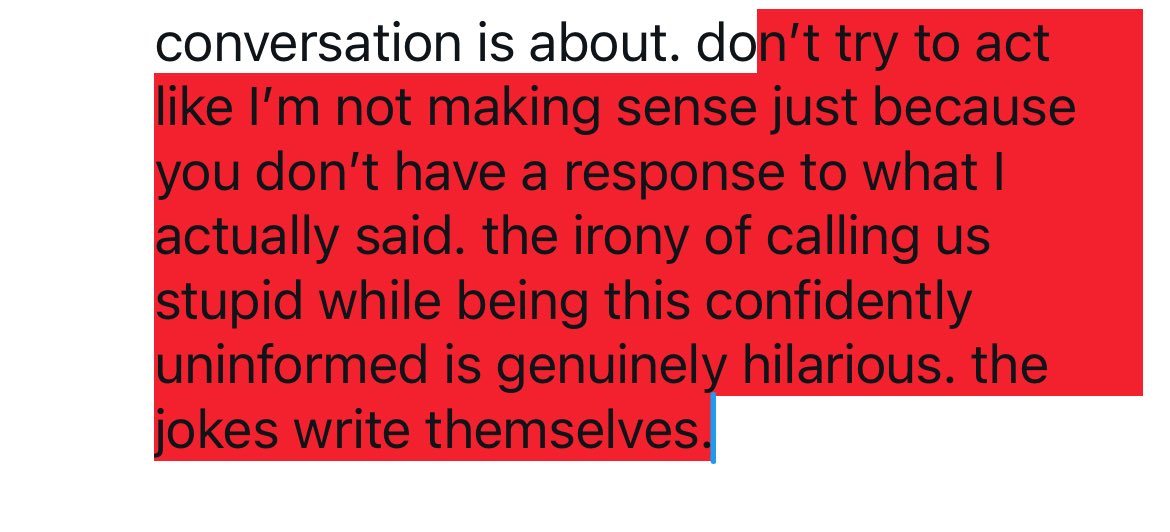blackstarrr14's tweet photo. @dawn__141 you clearly jumped into a conversation you didn’t understand just to shit on Americans, because not once have you addressed the argument being made. you’re calling us unintelligent while demonstrating that you haven’t even bothered to understand what the conversation is about+ https://t.co/GNYSVA6KZd