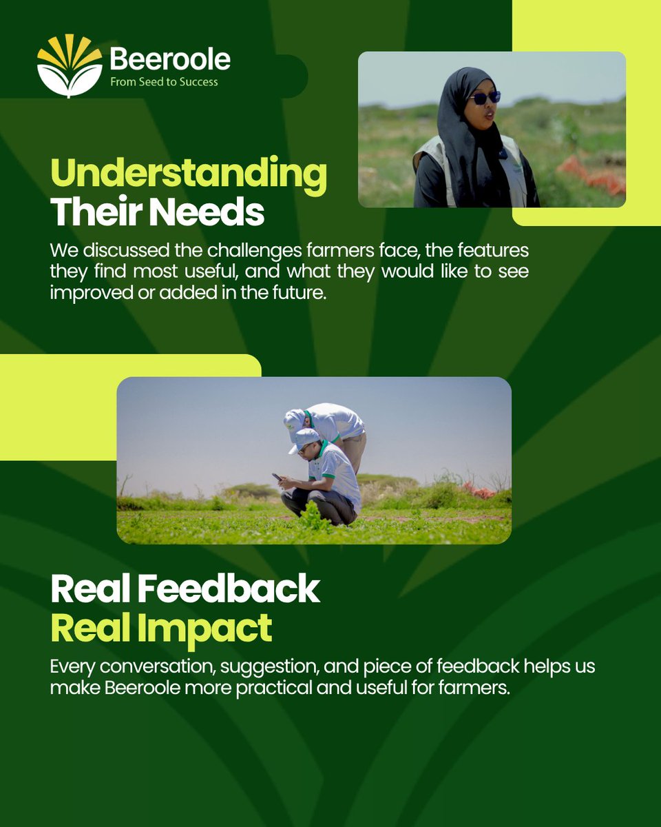 beerooleApp's tweet photo. The Beeroole team visited farms in Arabsiyo to meet farmers who have been using the Beeroole app and hear directly from them.

#Beeroole #Arabsiyo #Farmers #AgTech #Agriculture #Somaliland https://t.co/D7NwuSaamg