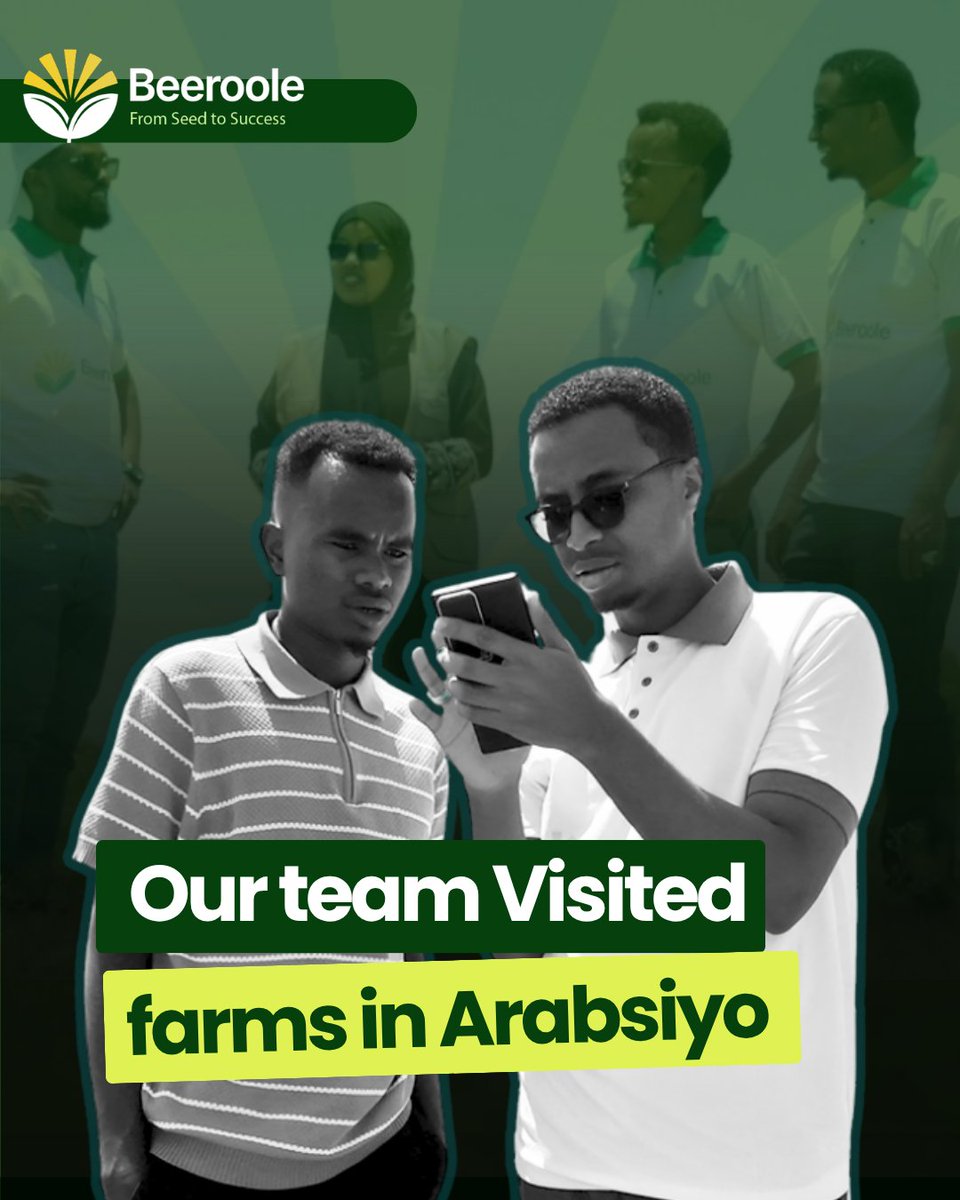 beerooleApp's tweet photo. The Beeroole team visited farms in Arabsiyo to meet farmers who have been using the Beeroole app and hear directly from them.

#Beeroole #Arabsiyo #Farmers #AgTech #Agriculture #Somaliland https://t.co/D7NwuSaamg