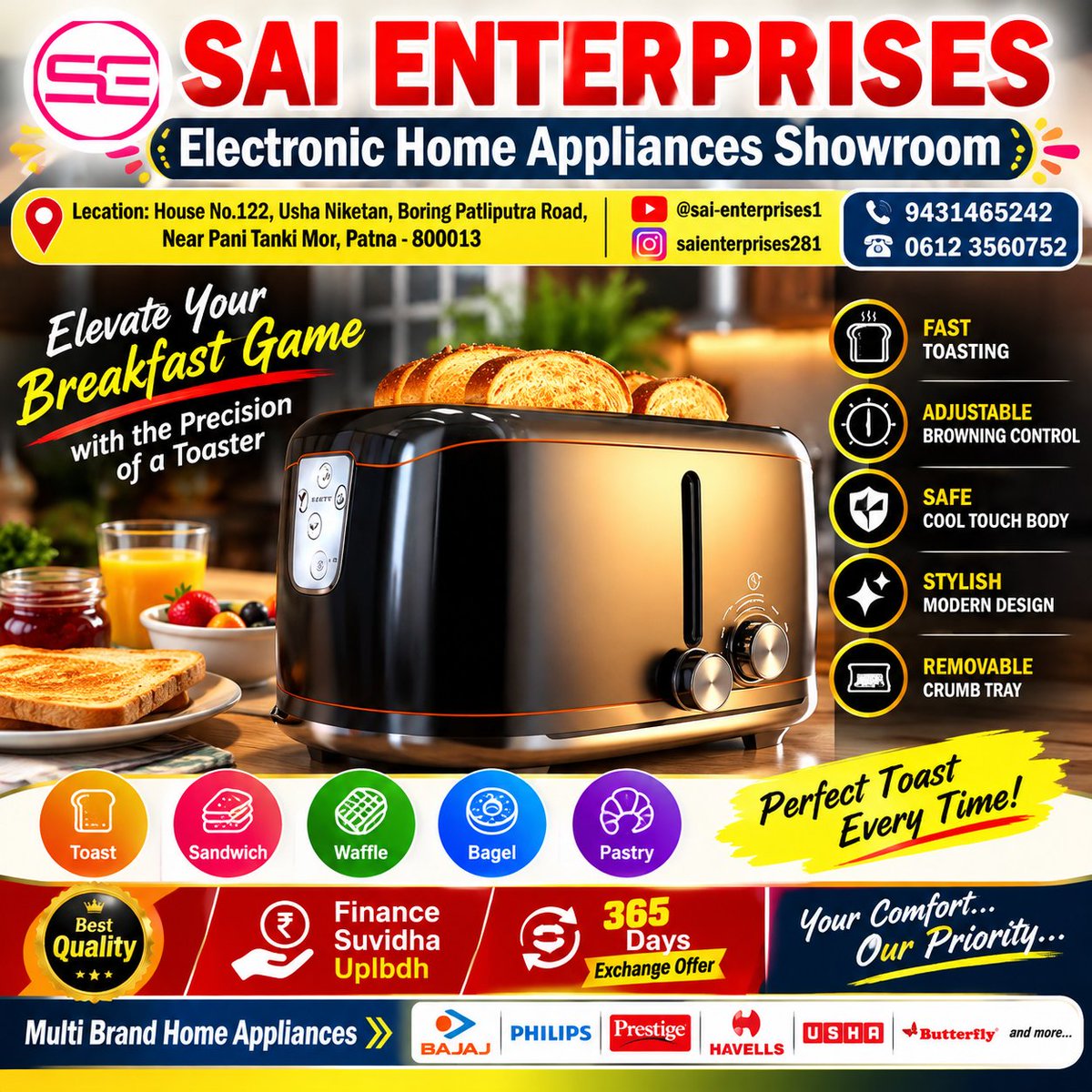 SaiEnt786786's tweet photo. #SaiEnterprises #SaiEnterprisesPatna #PatnaElectronics #Patna #Bihar #ElectronicHomeAppliances #HomeAppliances #ElectronicsShowroom #MultiBrandAC #Voltas #LG #Lloyd #Daikin #Whirlpool #IFB #Kent #Havells #Usha #Bajaj #Kutchina #Symphony #Samsung #Faber #TV #Cooler #Geyser https://t.co/8t0S7zCKrp