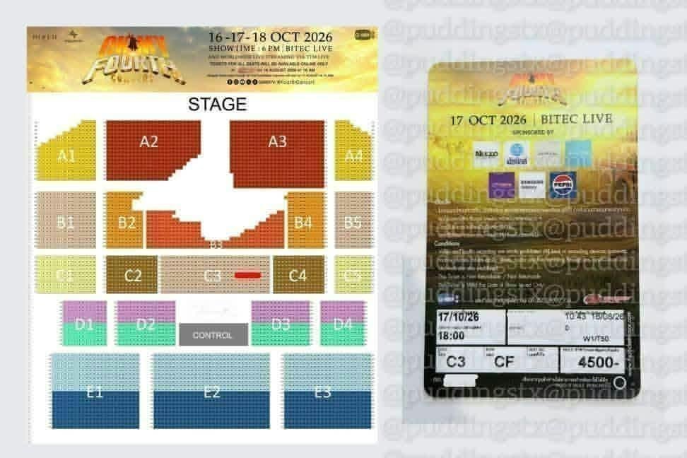 mew_yu7's tweet photo. 🎟️ WTS | ส่งต่อบัตร OH MY FOURTH CONCERT 💙

📅 17/10
🎫 C3 | Row CF
💵 ราคา: DM สอบถามได้เลยค่ะ

📍 F2F in Bangkok
💳 แลกเป็นบัตรแข็งเรียบร้อยแล้ว
🤝 นัดรับได้ จ่ายสดหน้างานได้ค่ะ

ใครกำลังตามหาบัตรอยู่ ทัก DM มาได้เลยนะคะ 🙇‍♀️✨

#FourthConcert #OhMyFourth #FourthNattawat https://t.co/NddTsz5gVy