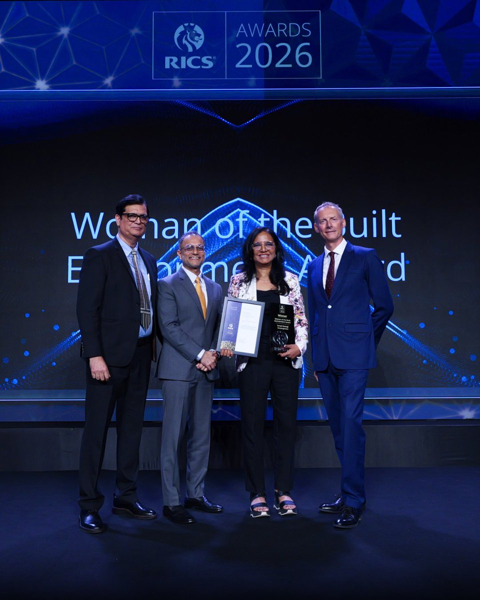 _morphogenesis's tweet photo. Sonali Rastogi, Founder &amp; Vice Chairperson of Morphogenesis, has been honoured with the Woman of the Built Environment Award at the RICS Awards 2026, South Asia, recognising her leadership and commitment to responsible, equitable architecture. https://t.co/kEXGCmN8v6