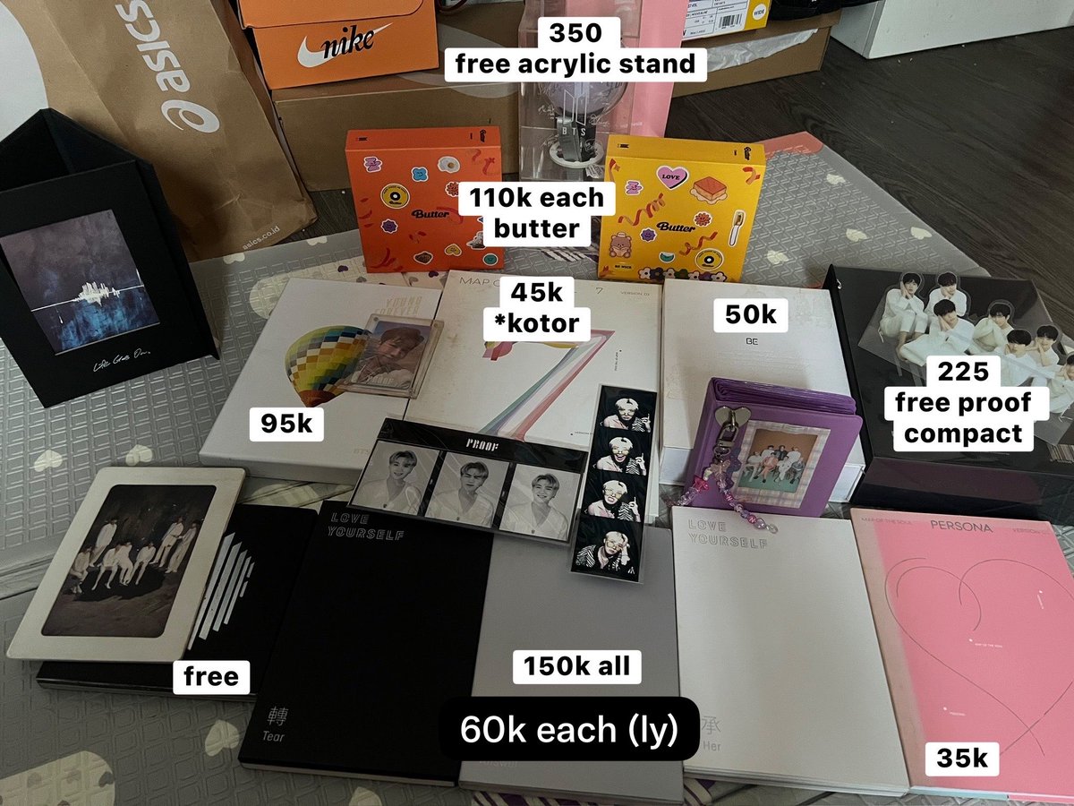 cutennov's tweet photo. WTS want to sell (titipan)

💸 price in pict 
❌not for sensitive buyer
❌wasting time or hnr
✅WORLDWIDE BUYER w/ ina address
🍊 exc pack&amp;adm (33%)

t. wts wtt wtb bts ina pc jungkook taehyung jimin jhope jin rm suga yoongi v jk hoseok namjoon album 포카 양도 방탄 lfb satış https://t.co/bnoHe0RvjS
