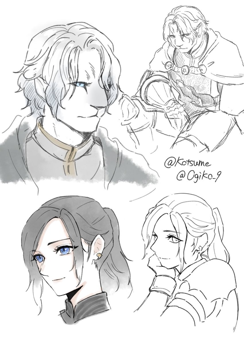 Ogiko_9's tweet photo. #今月描いた絵を晒そう
新覚ポ描いたりNew髪型描いたり
楽しかった🥰 https://t.co/4E0rW7b77p