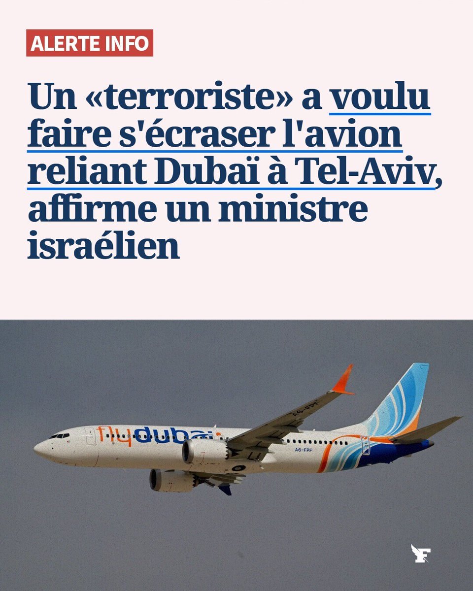 Le_Figaro's tweet photo. Un avion à destination de Tel-Aviv a dû atterrir mercredi en Arabie saoudite à la suite d’un «incident» en vol, selon la compagnie FlyDubai. →https://t.co/1wHf4pHnsp https://t.co/5yJzSt3XGX