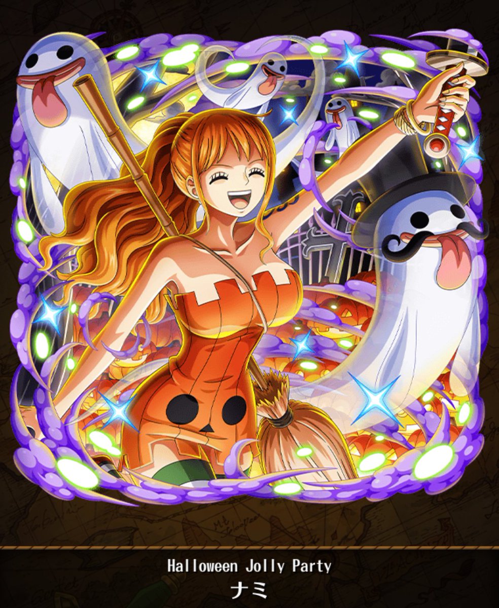 hamajine's tweet photo. 余った石でハロウィンに手を出したらコンプリート。結局、ギャバン、ルフィ&amp;ゾロ、ハロウィン3種で100連で済んだから、自分のガチャジンクスは継続中ということかな。 https://t.co/jnXHeSZxri