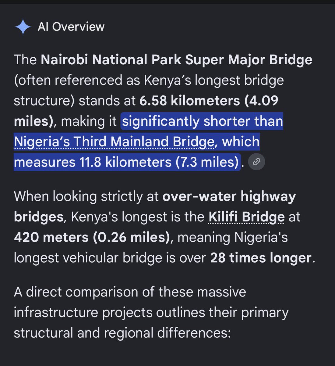 Best2Universe's tweet photo. @cepticsaint @NgessoCOI @myth2458 No Nigeria has long costal line .  So we have so many bridges. Third mainland bridge is bigger than your longest bridge https://t.co/xmIoyNCNER