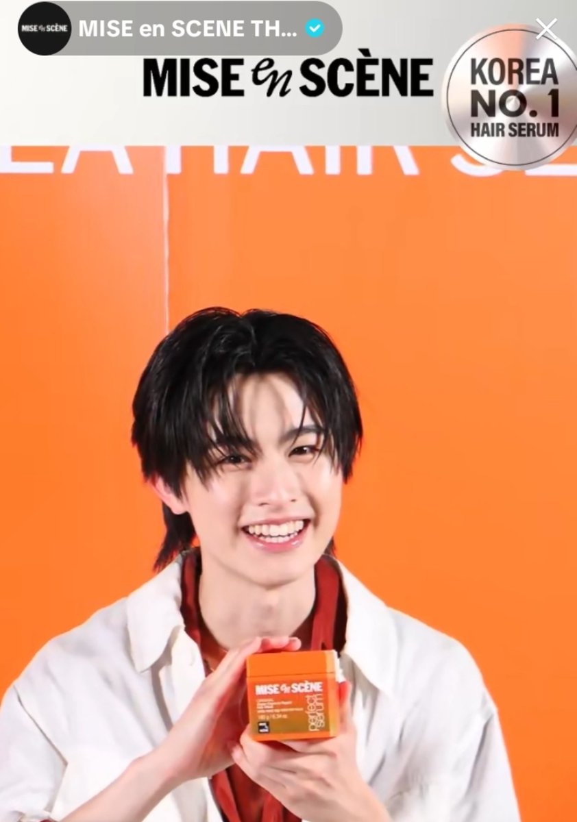 aa99_forever's tweet photo. น้องเอเอ วงBUS พูดเก่งมากค้าบบ ☺️🧡

MISE EN SCENE AA HAIR MASK
#MISEenSCENEXAA
#AAashirakorn
#MISE_en_SCÈNETH https://t.co/Kcz10lFjUx