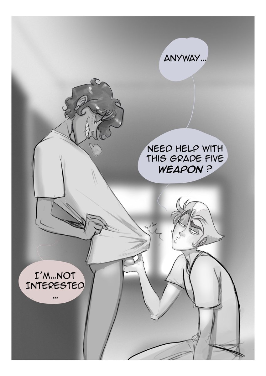 debergerac_art's tweet photo. Human #Radioapple / #appleradio shenanigans. Pages 1-3. 
🔥🔞  stay tuned.  

#hazbinhotel #nsfw #yaoi #bambilu https://t.co/I9Gh95i0rB