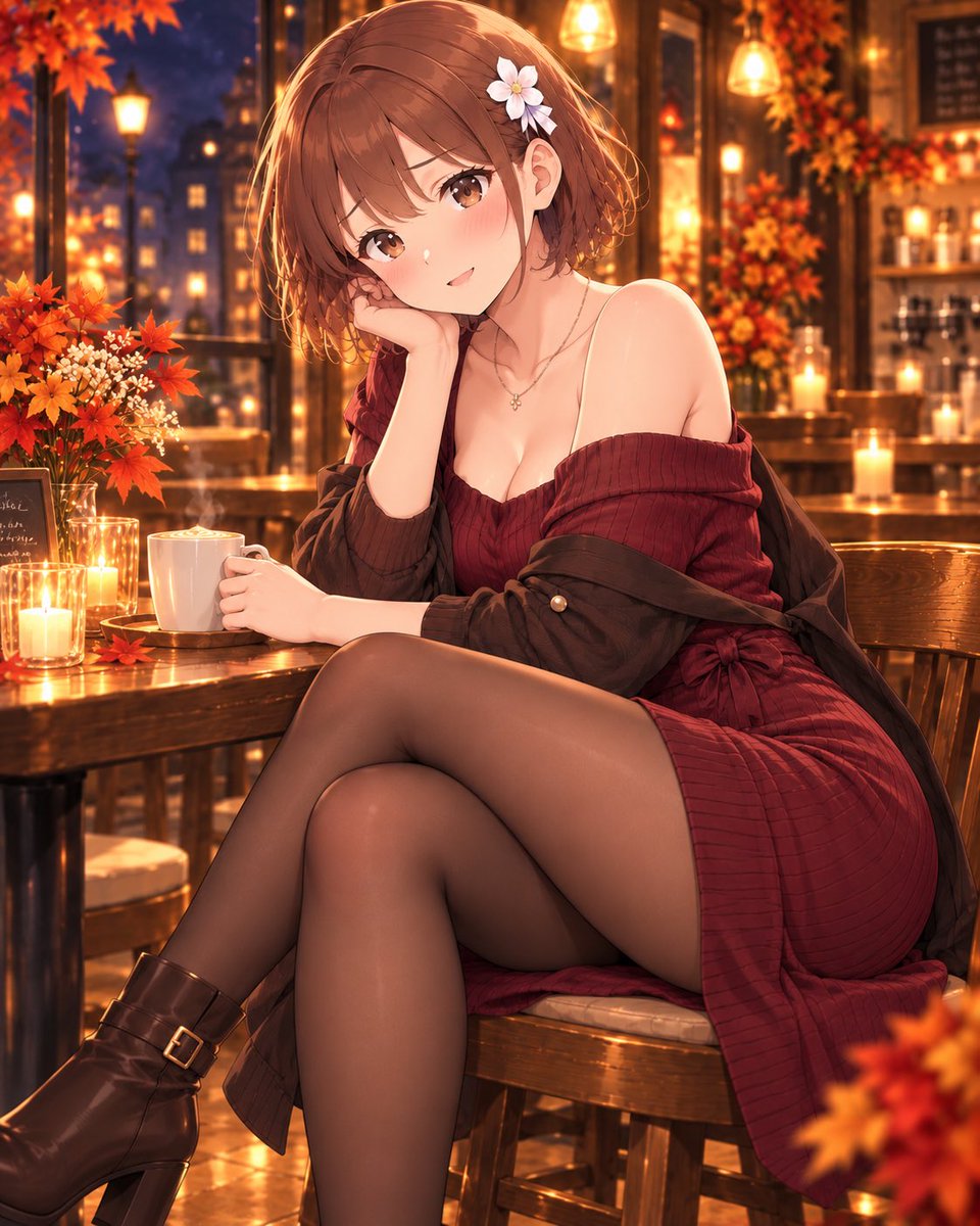 miko62ac's tweet photo. 9月最後の夜🍁
ちょっとだけ秋らしい格好で、ひと休み☕️
明日から10月。少しずつ涼しくなってきたね☺️

#白石みこ #秋コーデ #おつかれさま https://t.co/9GQ26ratbl