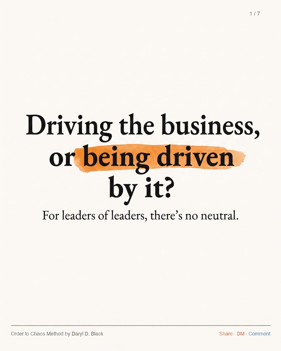 DarylDBlack's tweet photo. Wait to be handed a picture and you inherit someone else's timeline. Passive companies just call it "being responsive." Drivers decide once, in calm, and let the trigger fire the action. https://t.co/ACBXQH8dRd https://t.co/Ghc0rrvAOO