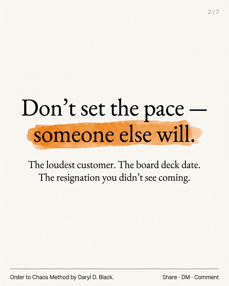 DarylDBlack's tweet photo. Wait to be handed a picture and you inherit someone else's timeline. Passive companies just call it "being responsive." Drivers decide once, in calm, and let the trigger fire the action. https://t.co/ACBXQH8dRd https://t.co/Ghc0rrvAOO