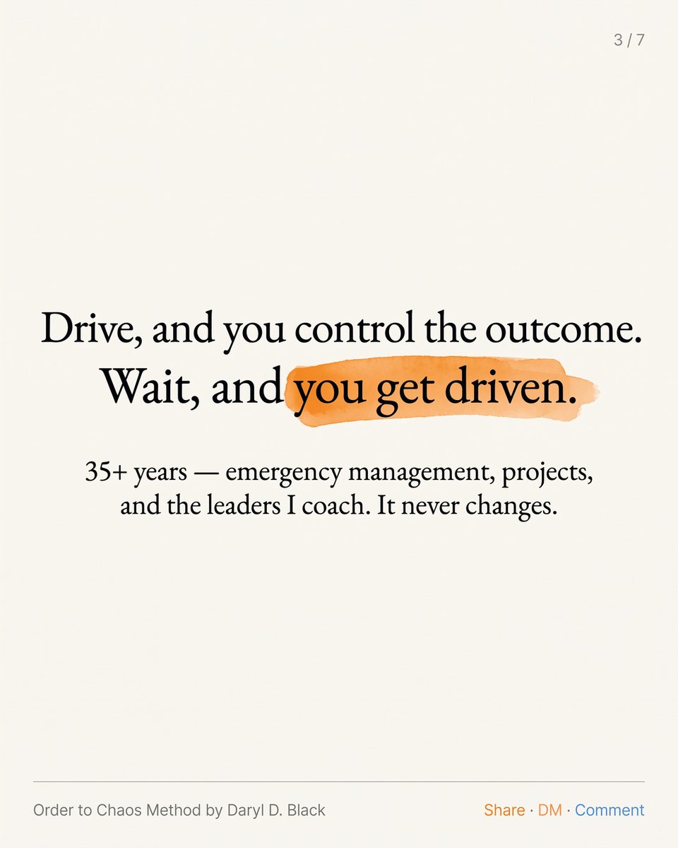DarylDBlack's tweet photo. Wait to be handed a picture and you inherit someone else's timeline. Passive companies just call it "being responsive." Drivers decide once, in calm, and let the trigger fire the action. https://t.co/ACBXQH8dRd https://t.co/Ghc0rrvAOO