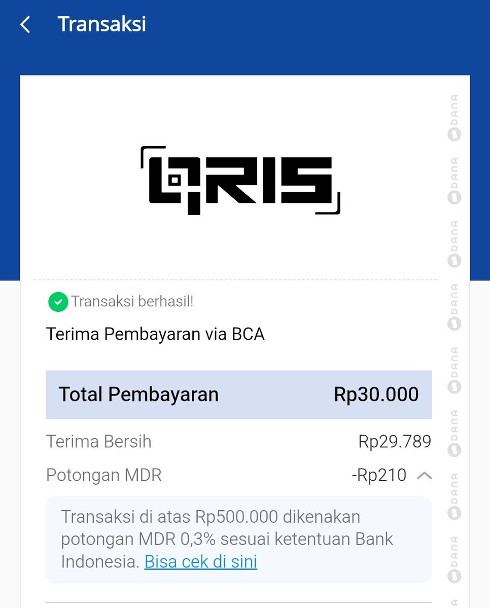 VynzA999's tweet photo. Izin tanya ini qris dana memang udah dikenakan 0,3% walau bukan 500k kah?

#bealanjaㅤ https://t.co/hoWlh1TGxn