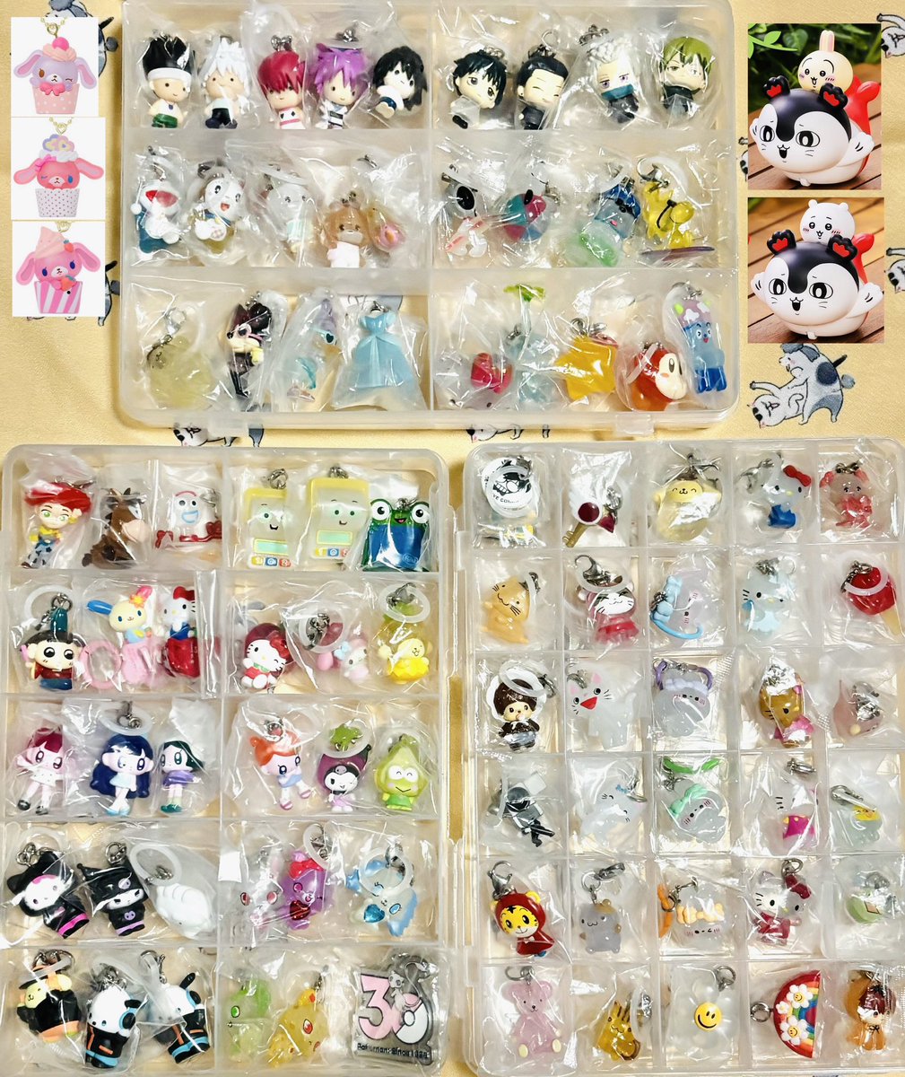 t_seven02's tweet photo. 【交換】めじるしアクセサリー、ガチャ、映画 特典、ちいかわ、サンリオ、ディズニー 、たまごっち、ヨッシー、mikko、ヒスミニ、スージーズー、シュガバニ、トイストーリー、ハロウィン、呪術廻戦、ハム太郎

【譲】画像1～4枚目
ツリー参照

【求】5枚目
その他めじるし

よろしくお願いします！ https://t.co/n8pZEC8CV9