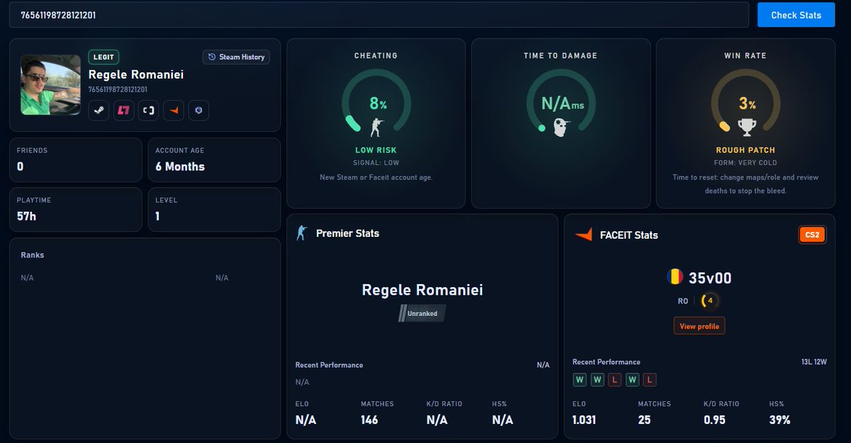 bettercallyusuf's tweet photo. Faceit has a detected a cheater on this server. @FACEIT_Darwin @FACEITcs https://t.co/QnUT15Pzr7