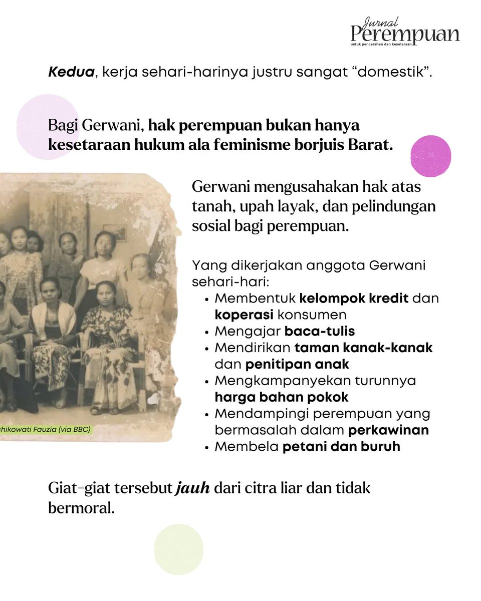 jurnalperempuan's tweet photo. (1)

Setiap 30 September, narasi yang beredar masif masih berputar pada para jenderal yang dibunuh. Pembicaraan mengenai pelaku tertuju kepada Gerwani, organisasi perempuan yang difitnah.

#SeptemberHitam https://t.co/DRbWpmfFgI