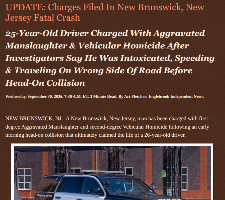 ArtFletcher9's tweet photo. #UPDATE: Charges Filed In New Brunswick, New Jersey Fatal Crash https://t.co/3Q4EokgtlF via @Englebrooknews #NewJersey #CrimeNews #MiddlesexCountyNJ #NewBrunswickNJ #FatalCrash #Arrest #Charges #DrinkDriving #Aggravated #Manslaughter @HRG_Media @LodiNJNews @fordmb1 @SarahGeving1 @Shannon96574094 @DanCook26214426 @Daytobehappy @janninereid1 @gator4kb18 @TrumpWasRite2 @KathyKbrose @RobGerundo @JimBobW49