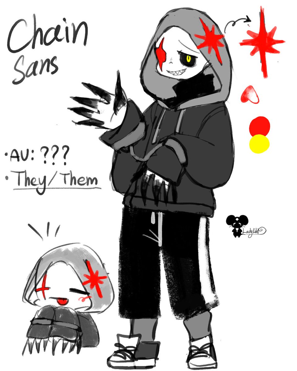 ladyedel_'s tweet photo. Meet Chain Sans! 
#utmv #sansoc https://t.co/WVJrK16ISX