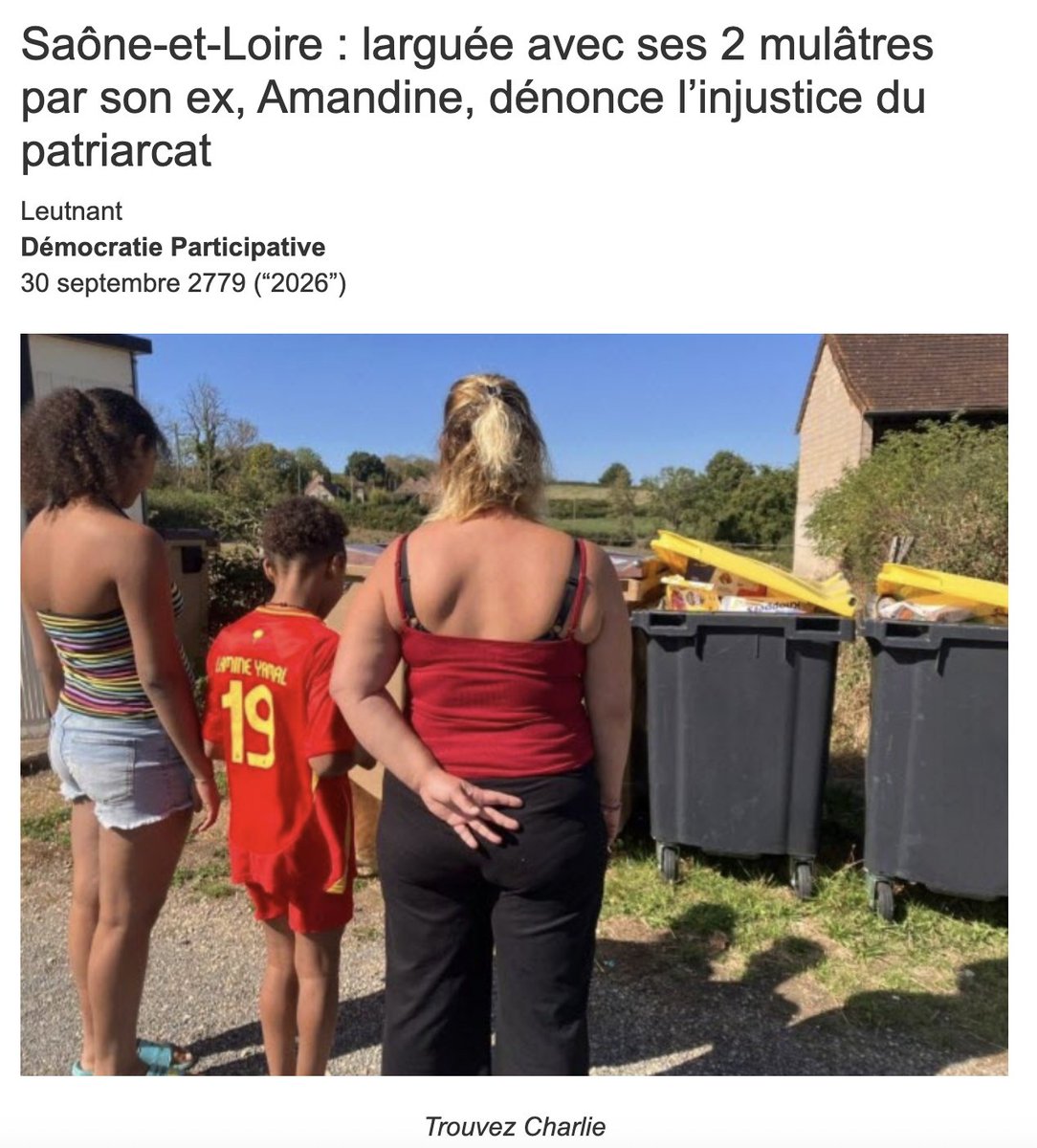 itsoggr's tweet photo. C'est la belle histoire du jour. Dans la campagne charolaise, Amandine dénonce l'inaction de l'État et le patriarcat (blanc) après avoir été abandonnée par son "conjoint". 

À découvrir 👉 https://t.co/vPCbyVlYeK https://t.co/pDNIduLQYh