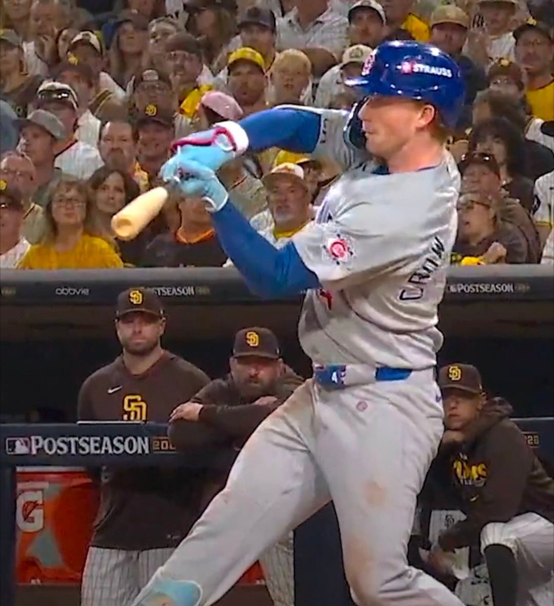DanClarkSports's tweet photo. Pete Crow-Armstrong's behavior last night was an absolute disgrace, seen by millions of fans all over the world.

His demonstrative reaction and abuse towards an umpire, multiple times, who made correct calls, again highlighted his immaturity.

Such a terrible look for baseball! https://t.co/LKkusZt42C