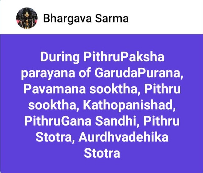bhargavasarma's tweet photo. #Pithrupaksha https://t.co/zBVkvwPvBH