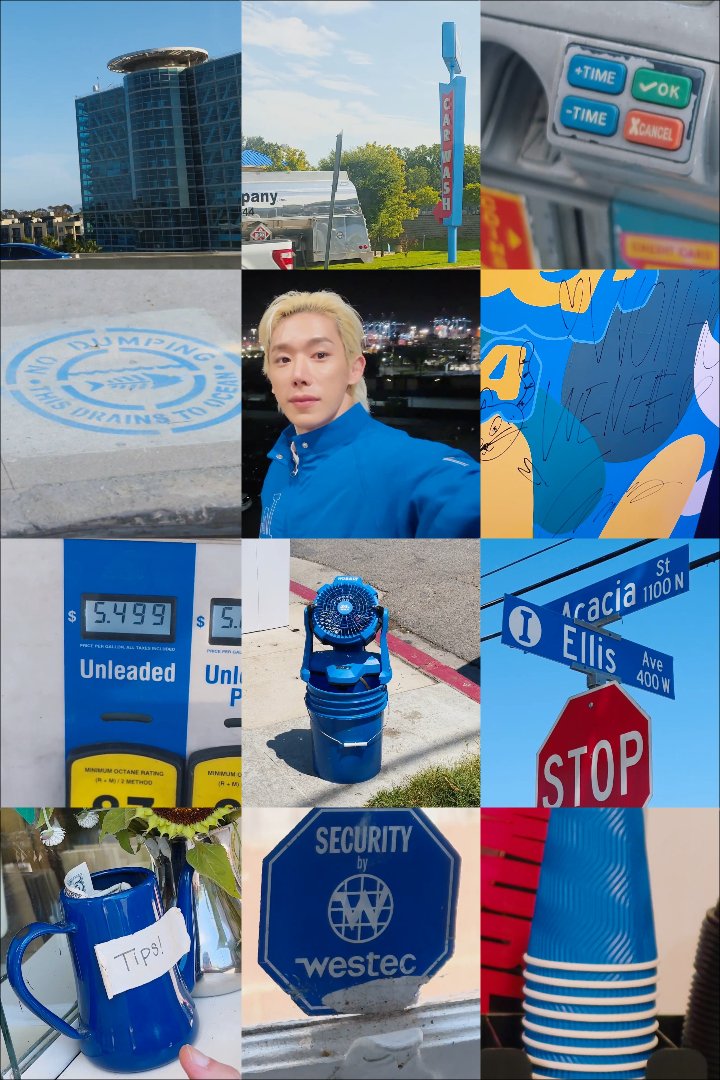 themalificent's tweet photo. You realise Wonho constantly went out of his way to take photos and videos of everything he saw that was blue just to make this specifically for Wenees 😭😭 https://t.co/l9VG7xrndW