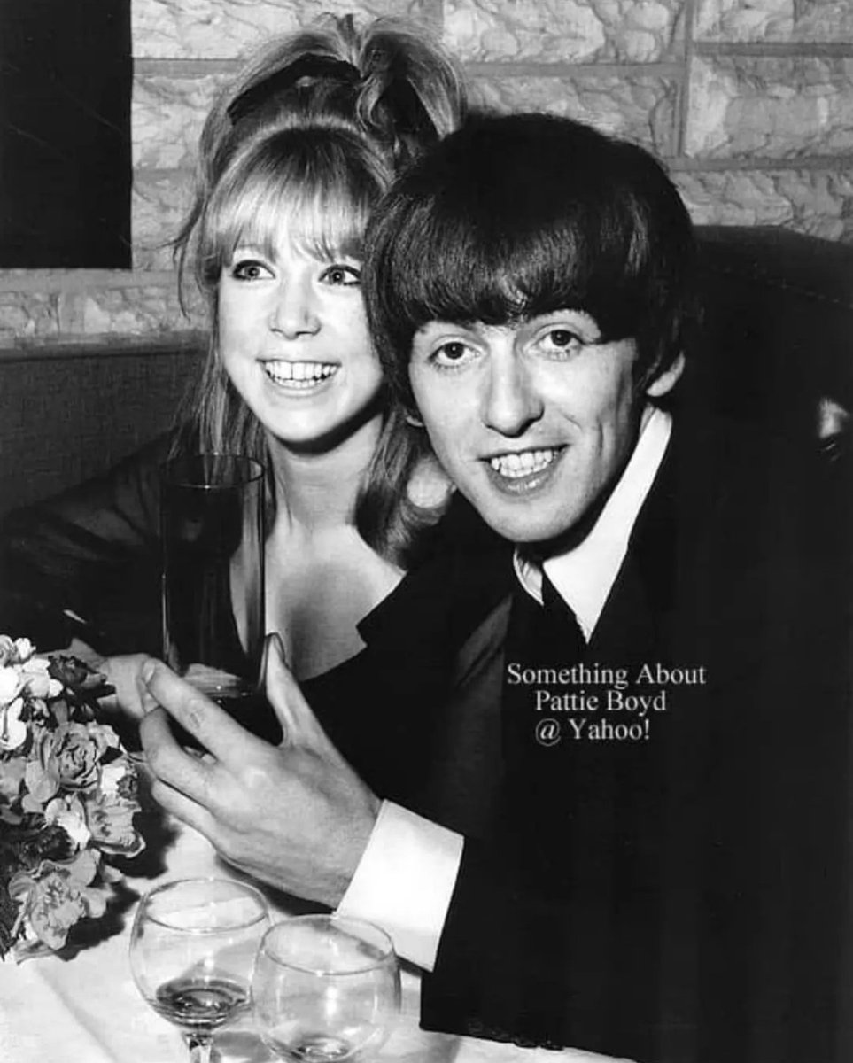 findtheture's tweet photo. April 8, 1964 - George Harrison and Pattie Boyd's first public date(1/2) https://t.co/yIFzSCjGYB