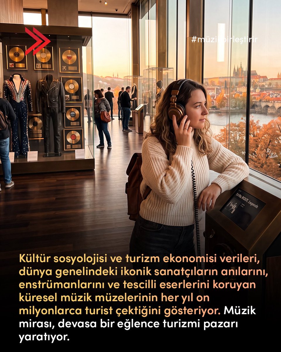 msg_online's tweet photo. Efsanevi müzisyenlerin izleri, tarihi kayıt stüdyoları ve korunan enstrümanlar sadece geçmişin birer hatırası değil. Küresel müzik otoriteleri IFPI ve Music Canada’nın araştırmalarının da doğruladığı gibi; müzik mirasına, telifli eserlere ve arşivlere yasal ve kültürel düzeyde sahip çıkmak, milyonlarca ziyaretçiyi çeken devasa bir turizm ekosistemi yaratıyor. Müzikal hafızayı koruyan müzeler ve etkileşimli sergiler, bir yandan ülkelerin uluslararası prestijini yükseltirken diğer yandan yerel esnaftan konaklama sektörüne kadar tüm ekonomiye nesiller boyu sürecek sürdürülebilir bir değer katıyor. 

The artifacts left by legendary musicians, historic recording studios, and preserved instruments are far more than mere memories of the past. As confirmed by global research from IFPI and Music Canada, legally and culturally safeguarding musical heritage, registered works, and archives fuels a massive tourism ecosystem attracting millions of visitors. Preserving music museums and interactive exhibitions not only boosts international prestige but also drives sustainable economic growth across hospitality and local businesses for generations. 

#MSG #MüzikBirleştirir #MüzikEkonomisi #MüzikMirası #MüzikTurizmi