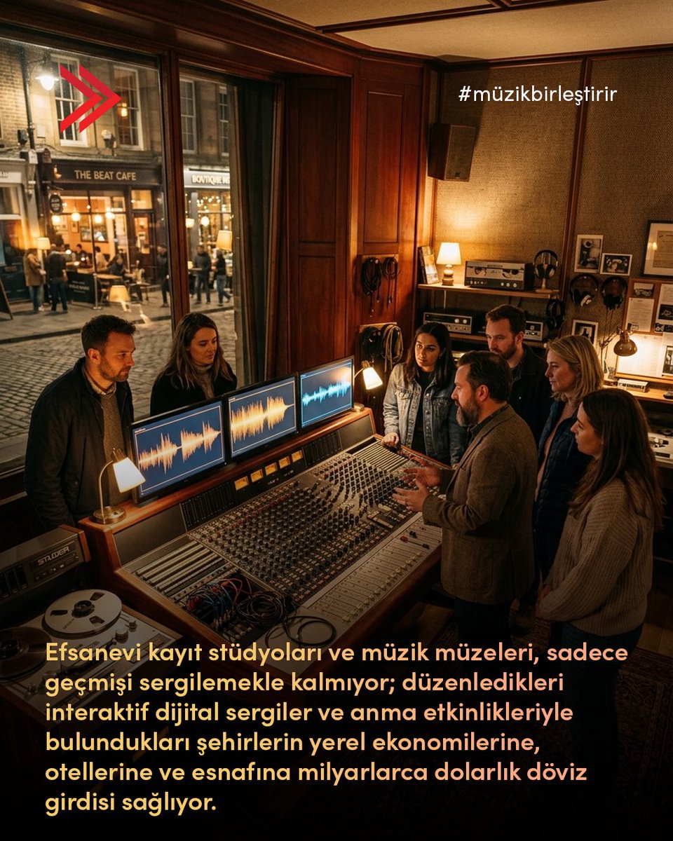 msg_online's tweet photo. Efsanevi müzisyenlerin izleri, tarihi kayıt stüdyoları ve korunan enstrümanlar sadece geçmişin birer hatırası değil. Küresel müzik otoriteleri IFPI ve Music Canada’nın araştırmalarının da doğruladığı gibi; müzik mirasına, telifli eserlere ve arşivlere yasal ve kültürel düzeyde sahip çıkmak, milyonlarca ziyaretçiyi çeken devasa bir turizm ekosistemi yaratıyor. Müzikal hafızayı koruyan müzeler ve etkileşimli sergiler, bir yandan ülkelerin uluslararası prestijini yükseltirken diğer yandan yerel esnaftan konaklama sektörüne kadar tüm ekonomiye nesiller boyu sürecek sürdürülebilir bir değer katıyor. 

The artifacts left by legendary musicians, historic recording studios, and preserved instruments are far more than mere memories of the past. As confirmed by global research from IFPI and Music Canada, legally and culturally safeguarding musical heritage, registered works, and archives fuels a massive tourism ecosystem attracting millions of visitors. Preserving music museums and interactive exhibitions not only boosts international prestige but also drives sustainable economic growth across hospitality and local businesses for generations. 

#MSG #MüzikBirleştirir #MüzikEkonomisi #MüzikMirası #MüzikTurizmi
