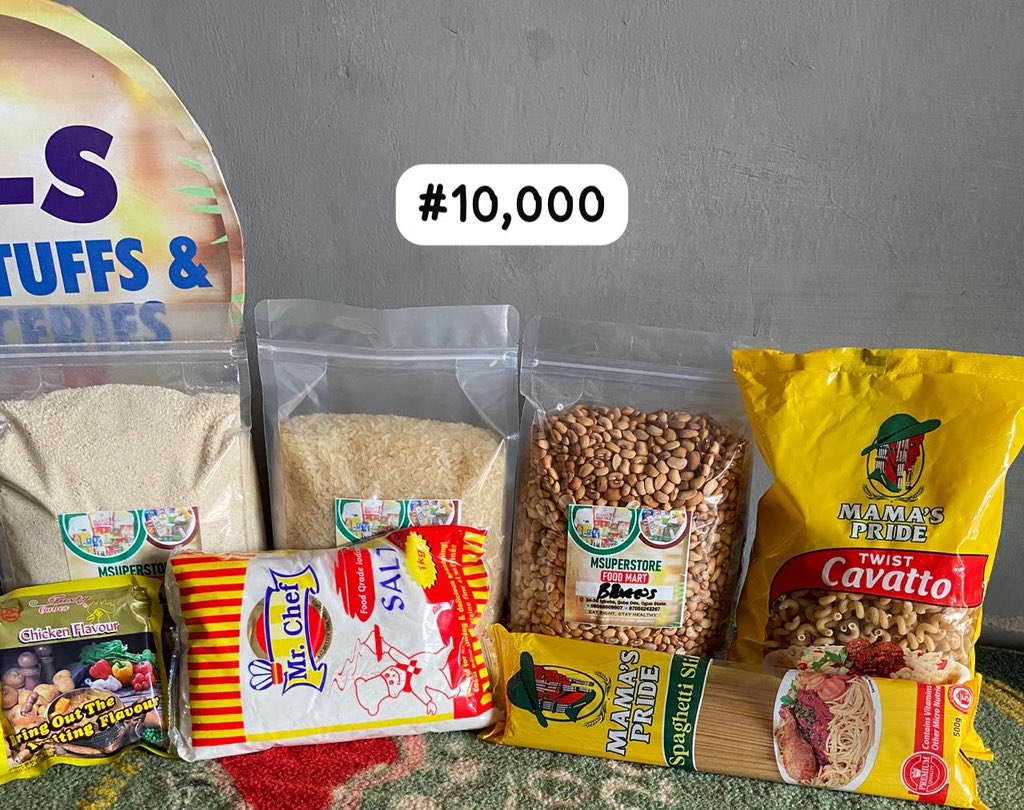 Msuperstore_'s tweet photo. Good afternoon Emir @lauder12 

Please pardon me for tagging you. I genuinely need patronage and support for my small business today, so I decided to reach out.

I have foodstuff packages available, and you can also use them to bless your mutuals:

Frame 1 — ₦10,000
• 5 people — ₦50,000

Frame 2 — ₦15,000
• 5 people — ₦75,000

You can patronize me directly or sponsor any number of people with either package. I can also work with your budget.

Every order and support means a lot to my small business. May God bless you, replenish your pocket and continue to make you a blessing to others. Amen. 🙏🏽

📍 Ijebu-Ode | Nationwide delivery available