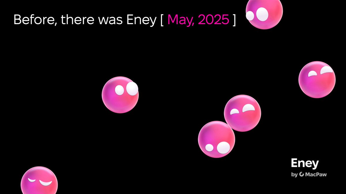 MacPaw's tweet photo. Great minds think alike. We just had a head start.

And now, @eneybymacpaw’s preview is open — free, with 20,000 credits included. Our only ask: tell us the truth. What works, what doesn't, and what you wish it did.

Feedback goes straight into the app (Settings → Feedback) or our Discord.

Join in → https://t.co/joj3emDzRh