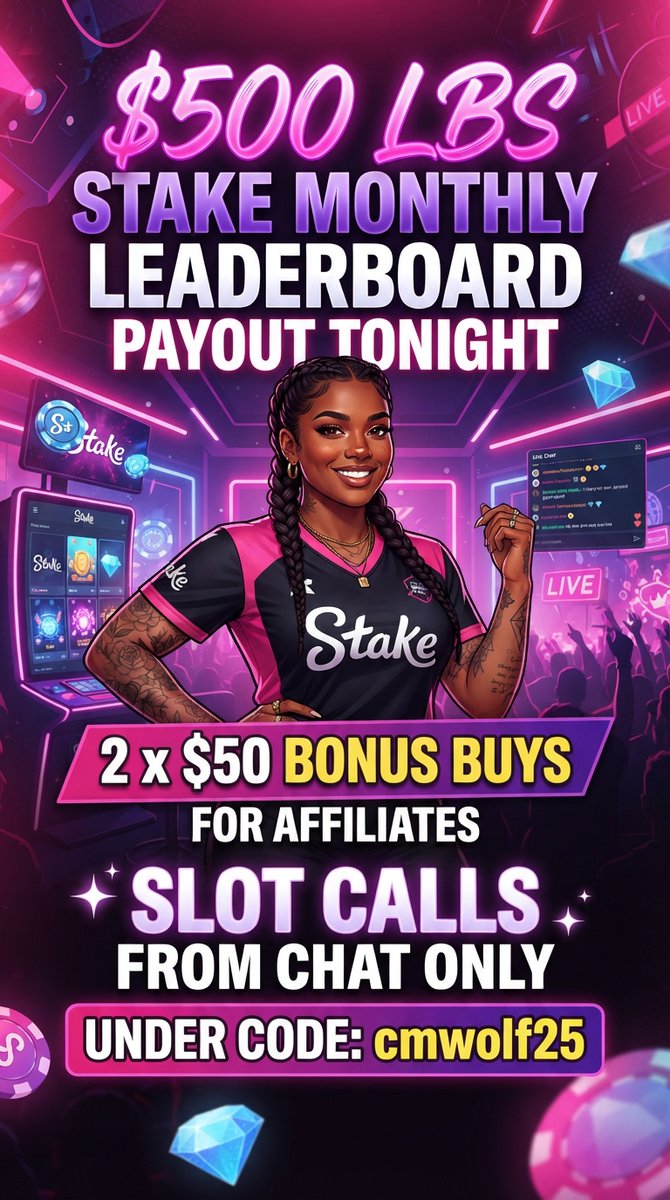 WolfCharmin's tweet photo. 🐺 THE PACK GETS REWARDED! 🐺

Level up your gameplay with Charming_Wolf on Kick! Sign up and unlock exclusive perks you won't find anywhere else.

💰 The Deal: Deposit $21 and get $3 FREE every single day for 7 days!🎁 Affiliate Perks (Code: cmwolf25):
🎰 Free Slot Calls during every stream!

🚀 Min 100x Multiplier = Tip/Extra for gameplays!

👑 Exclusive VIP Badge on Kick!

👉 Claim Your Offer Now: https://t.co/l0o5sK5asH

Check out our Leaderboard at: https://t.co/rrzgnLLDjx

Only at the Best Casino: @Stake