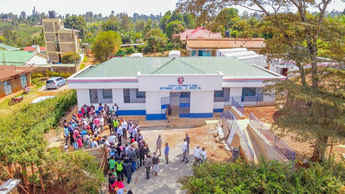 MartinMk69's tweet photo. New Gathanje Level Two Hospital in Githunguri Township Ward, Githunguri Sub-County is now complete.
The second phase of cabro works in the compound, perimeter wall, and renovation of the water tank has already been done. https://t.co/7zXEHLnGY6