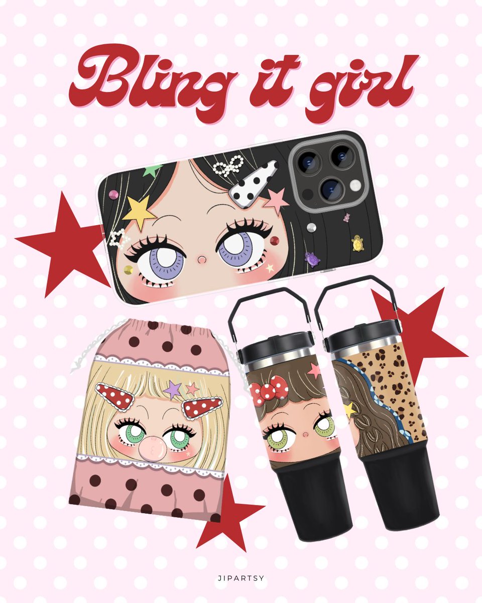 jipartsy's tweet photo. [PO] BLING IT GIRL BY JIPARTSY 𝄞⨾💿✮˚.⋆

https://t.co/Gl7GOQkIW8

25 September—3 Oktober 2026

⭐️ Phone Case
⭐️ Tumbler
⭐️ Drawstring Pouch

Estimasi selesai: Minggu ke 2 atau 3 bulan Oktober

Go get yours, click link for order!
ฅʕ ๑• Ⱉ • ⠕ʔ

#phonecase #caseiphone #y2k https://t.co/DMWGGtDlUw
