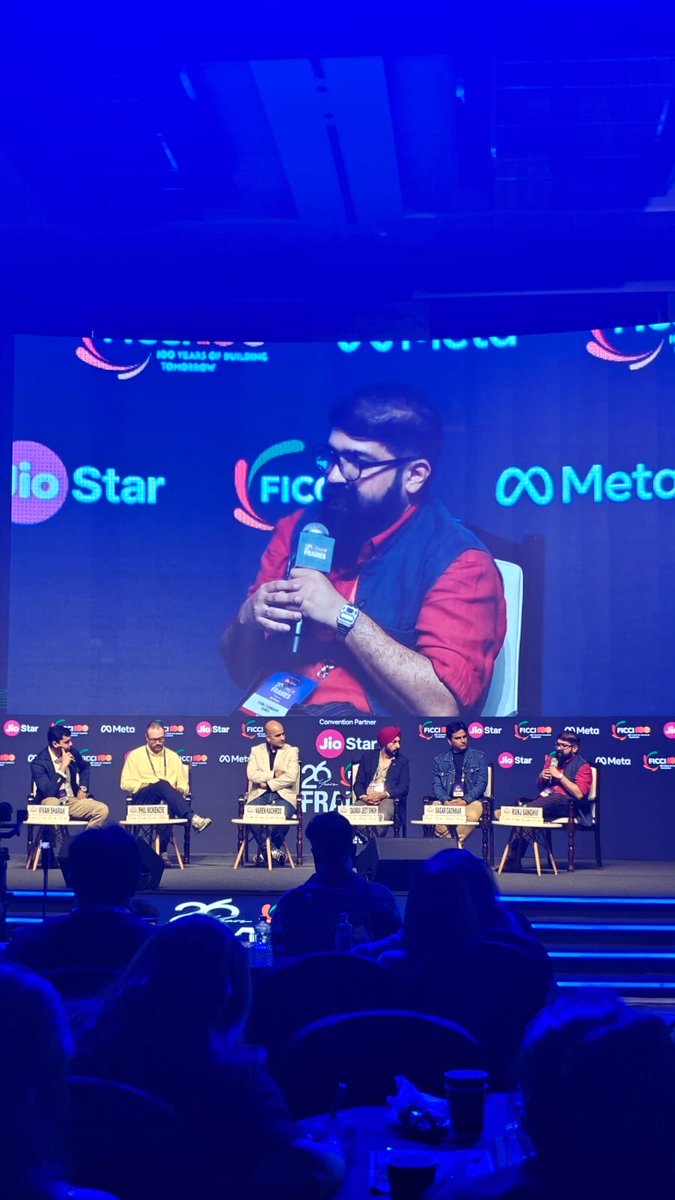 CreativeFirstIN's tweet photo. Whenever tech changes, the question about whether it's authentic comes up. Creators should stop worrying about whether it's art, double down and make your best stories.
- Kunj Sanghvi
#FICCIFRAMES2026
@FICCIFRAMES https://t.co/k4FQeWcY7s