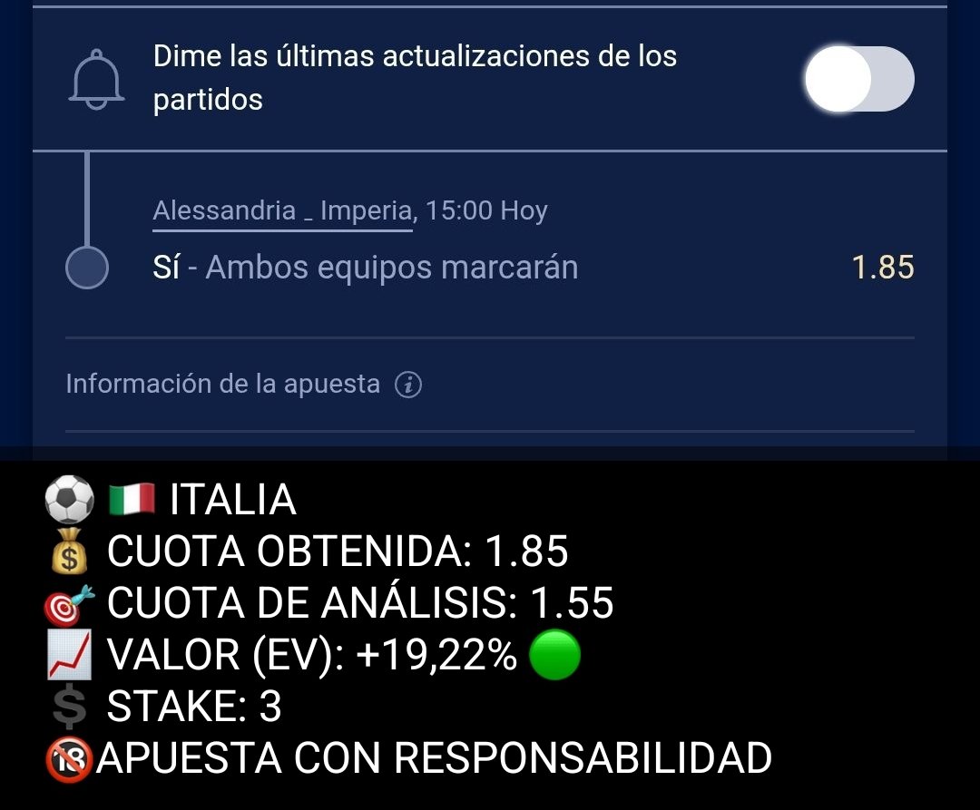 BTTSBOSSPRO's tweet photo. Una de las jugadas que llevamos hoy en la comunidad, ambos equipos con un porcentaje de goles marcados y recibidos muy alto, tenemos 2 pronósticos más para hoy, de alta probabilidad y valor en las cuotas, si quieres verlos únete a nuestra comunidad, tienes el enlace en mi perfil https://t.co/asDigYY8xI