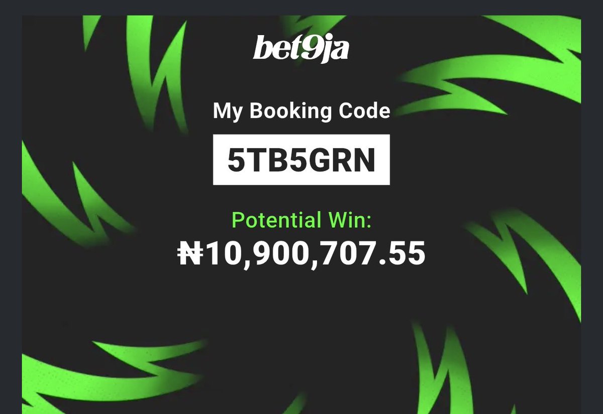 TalentedFBG's tweet photo. Soccer ⚽️ on bet9ja 

sharp odds  🔥 

Stake and boom 💥 

This will boom💥

Code :  5TB5GRN

Stake and win 10 million

#Bet9jacode https://t.co/S3pGhGW41K