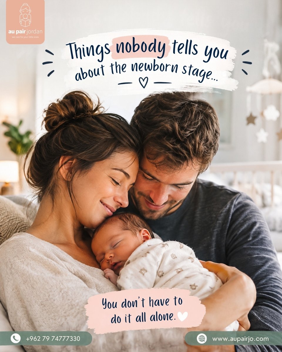 aupairjordan's tweet photo. Things nobody tells you about the newborn stage…
The sleepless nights. The beautiful moments. The exhaustion. 

The “Am I doing this right?” moments.

You don't have to do it all alone.
📞 +962 79 747 7730
🌐 https://t.co/b3QBPlXyZE
What's one thing nobody told you?
#Childcare https://t.co/7g8pyTntMb