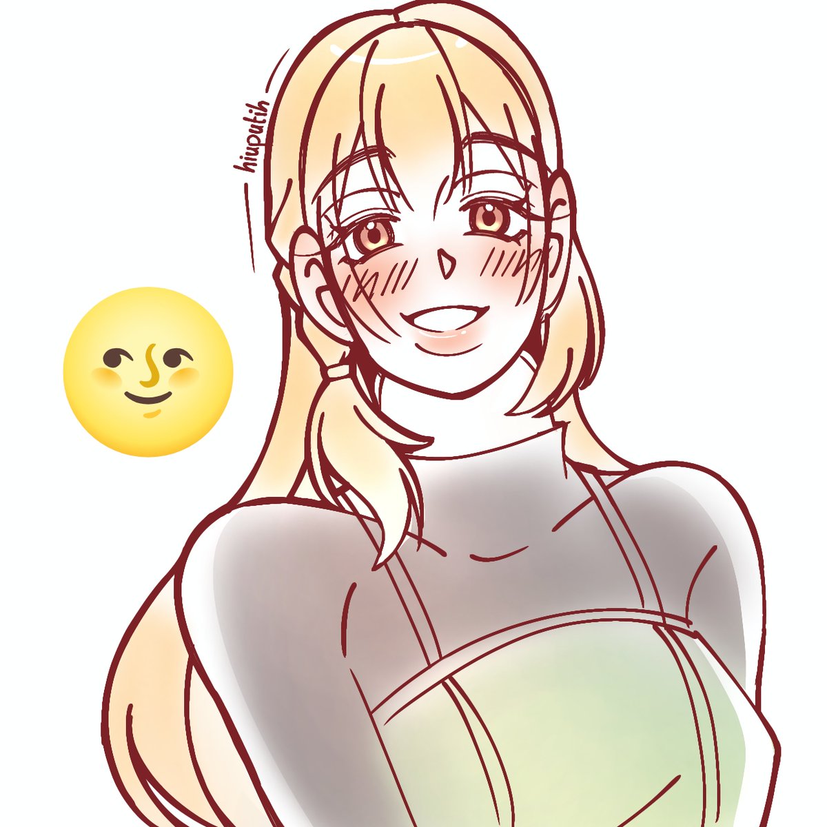 Hiuputih06's tweet photo. [Repost]
Happy Wednesday friendo~ have a good rest tonight🛌
Thanks for ur hardworking as always🫶

Aniwai emoji face for the day is 🌝 with Ashe🍀
Very nice req from @Eilaniaa_✨

If u guys see this on ur way scrollin' around, hope ur day always filled by happiness🦈🌻
#oc #rkgk https://t.co/L8sE73yD7V
