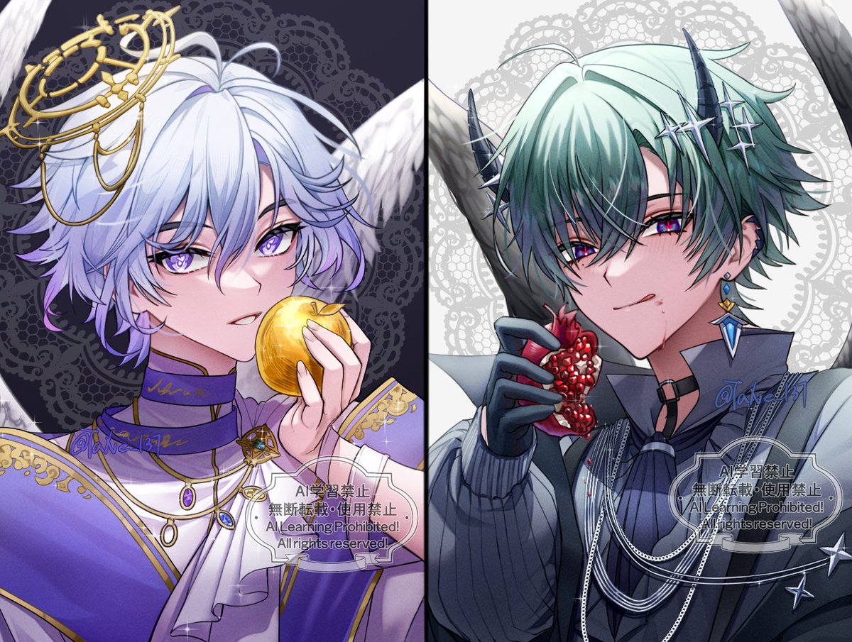 TANE_137's tweet photo. #Mitya #ミティヤ 
#Lohen #ローエン 

천사 미탸
악마 로엔 https://t.co/eB7i3ULABf