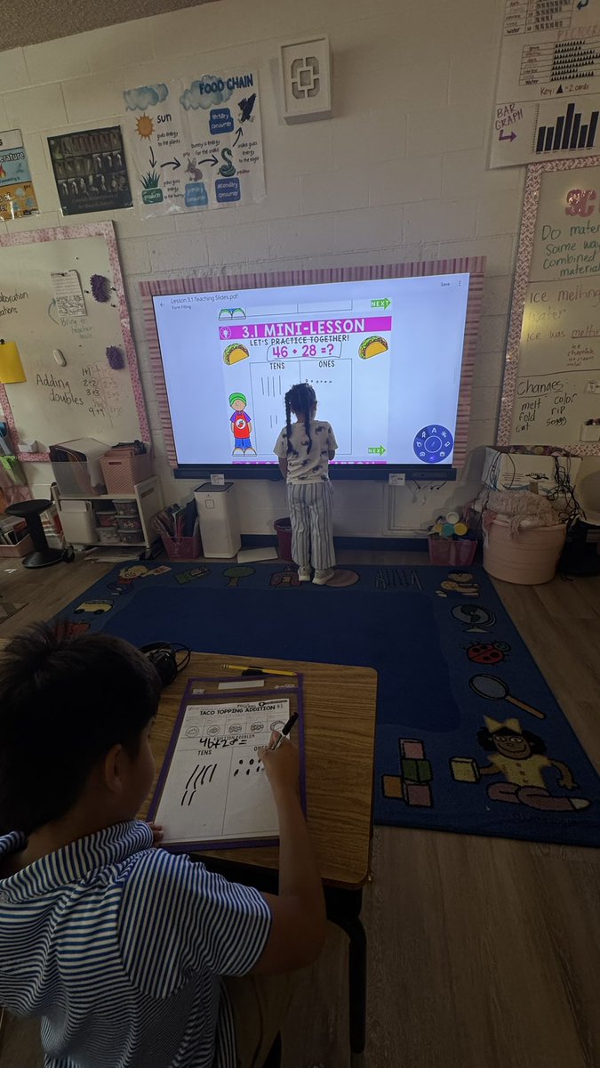 cantusclass's tweet photo. REGROUPING IN 2nd!!! 

This taco theme was so fun and they loved having a CORRECT answer and a PERFECT taco 🌮 

@MSTMAGNET https://t.co/P0ncwv3oox