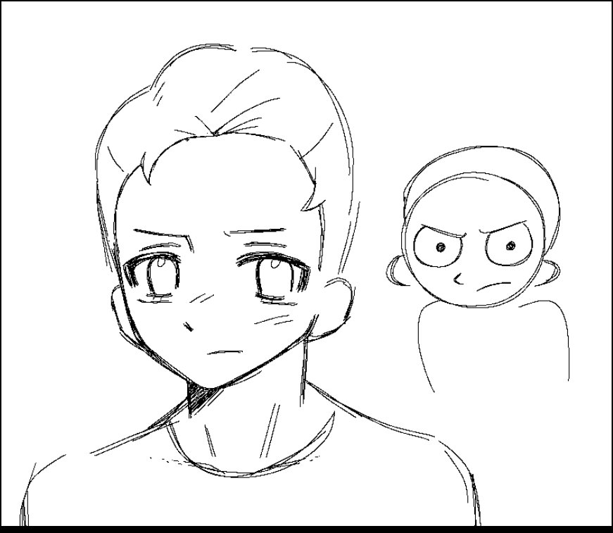 CUTESTLILPUNK's tweet photo. I tried a new artstyle #rickandmorty https://t.co/Y4KrnNeEtm