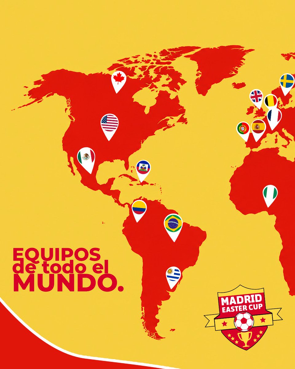 madrideastercup's tweet photo. 🌏⚽️ ¡En las últimas ediciones hemos tenido el privilegio de recibir equipos de +15 países! ¡Y esta IV edición no va a ser menos, porque nuevos países se unirán a la #MEC2027 ! 🏆🚀

⛳️ Nuevas banderas.
⚽️ Nuevos equipos.
🌎 Nuevas culturas.
🗣️ Nuevas historias que contar. https://t.co/gJcjy4NEHp