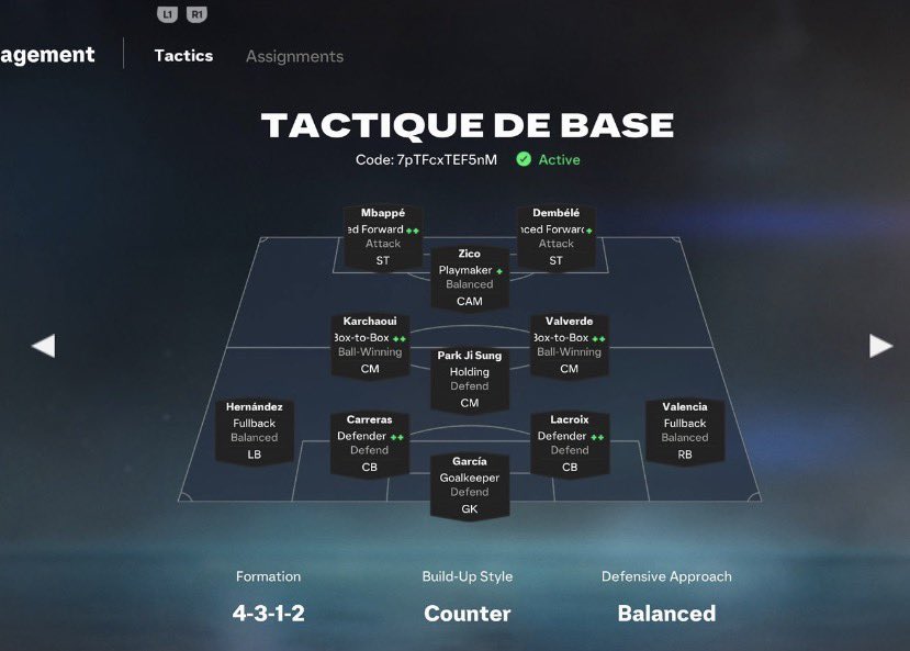 KillerFutCoins's tweet photo. 🔥 Most-used formations by the Top 10 in the FC PRO Ladder 👇
📊 Formation breakdown:
4-3-1-2 — 5 players
4-4-1-1 — 2 players
4-1-2-1-2 (2) — 1 player
4-2-1-3 — 1 player
4-3-2-1 — 1 player
⚠️ Important: Pros are constantly changing and tweaking their tactics to adapt to the meta. These are the formations I last spotted them using in a Ladder match, so their current setups may already be different. 🔄
🎮 Some tactic codes from Top 10 players:
👤 @nassada_ — @JZvGD@FJ7&A 👤 @LucasLekhal — 7pTFcxTEF5nM 👤 @Stingrayjnr — 3wQHo7P@B1j#
📌 Meta is always evolving — keep experimenting! 🚀

#FC27 #EAFC #EAFC27 #FUT

@ Coach_Venny
